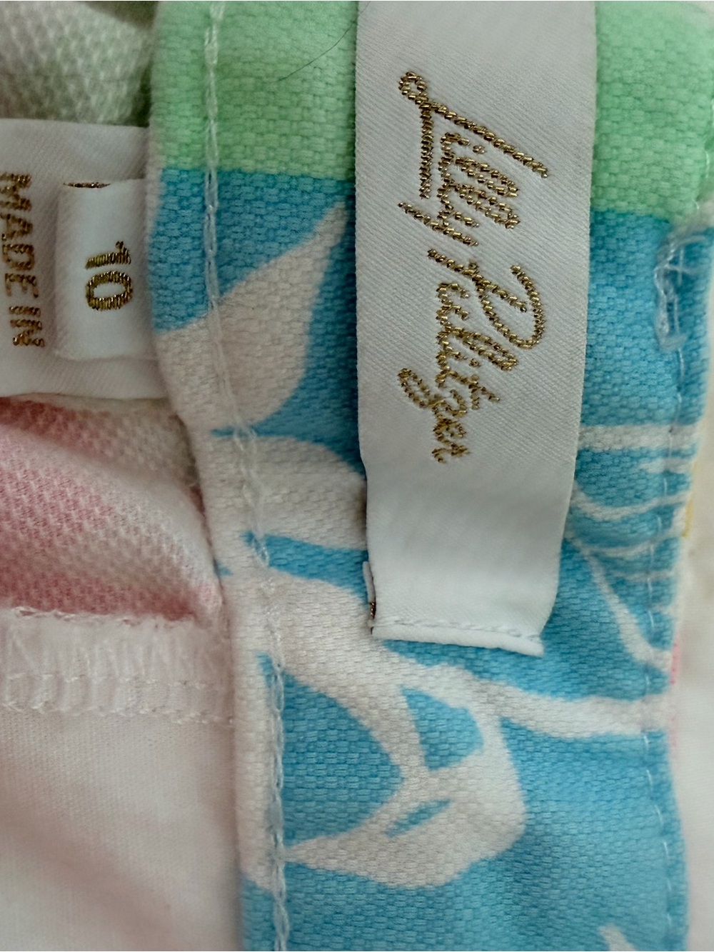 Lilly Pulitzer Multicolor Floral Patchwork Cotton Shorts - Picture 3 of 6